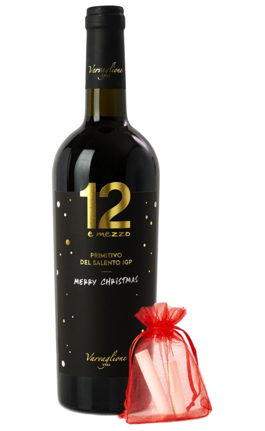 12 e Mezzo Primitivo del Salento 2017 Merry Christmas Design