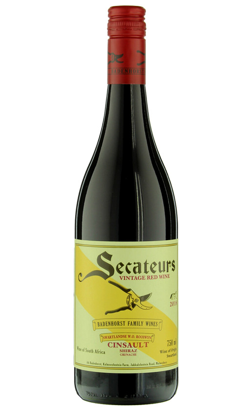 A.A. Badenhorst Secateurs Red Blend Swartland WO 2019