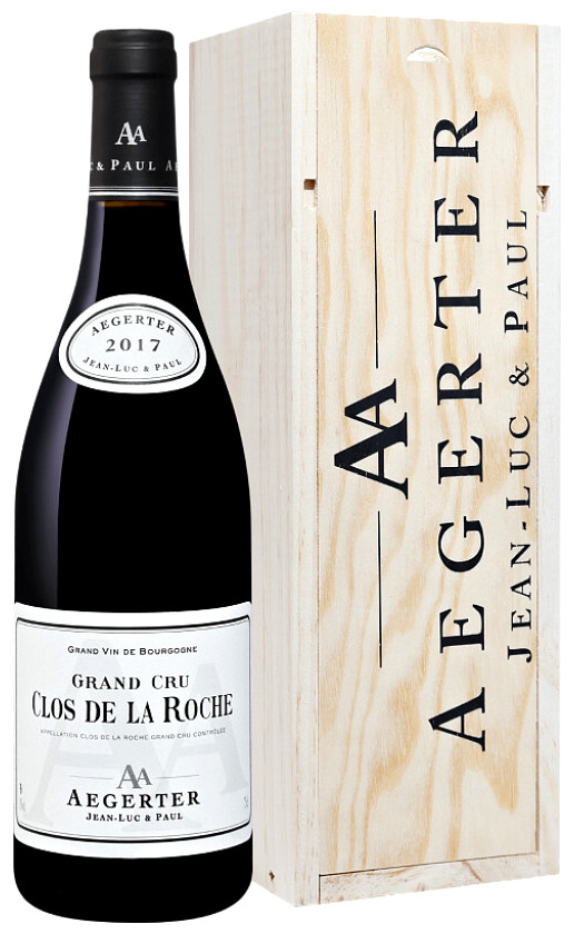 Aegerter Clos de la Roche Grand Cru 2017 wooden box