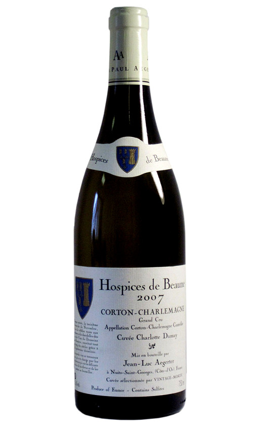 Aegerter Hospices de Beaune Corton-Charlemagne Grand Cru 2007
