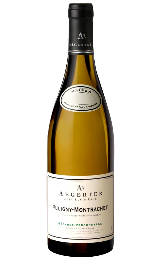 Aegerter Reserve Personnelle Puligny-Montrachet 2016