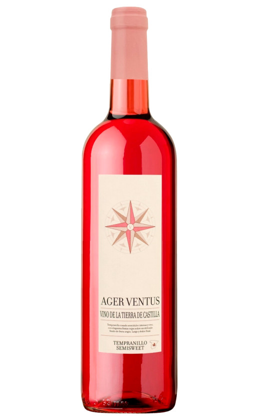 Ager Ventus Tempranillo Rose Semisweet