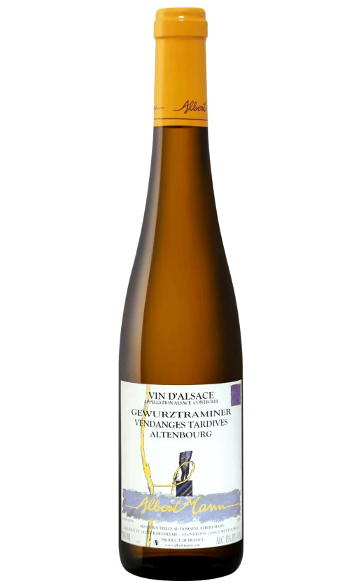 Albert Mann Gewurztraminer Vendanges Tardives Altenbourg Alsace 2017