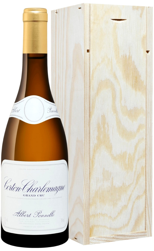 Albert Ponnelle Corton-Charlemagne Grand Cru 2018 wooden box