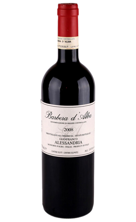 Alessandria Gianfranco Barbera d'Alba 2008