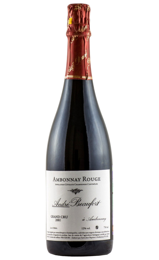 Andre Beaufort Ambonnay Rouge Grand Cru 2002