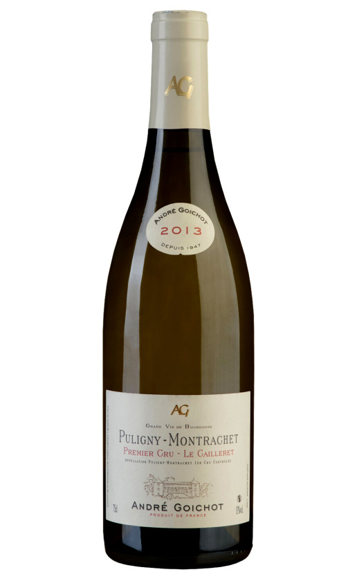 Andre Goichot Puligny-Montrachet Premier Cru Le Cailleret 2013