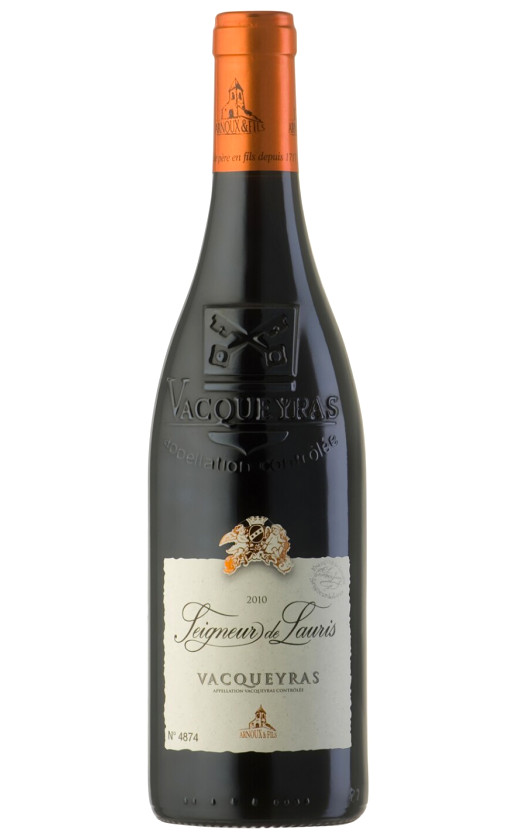 Arnoux Fils Seigneur de Lauris Rouge Vacqueyras 2010