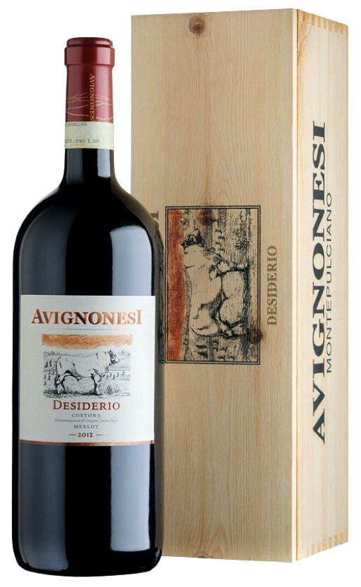 Avignonesi Desiderio Cortona 2012 wooden box