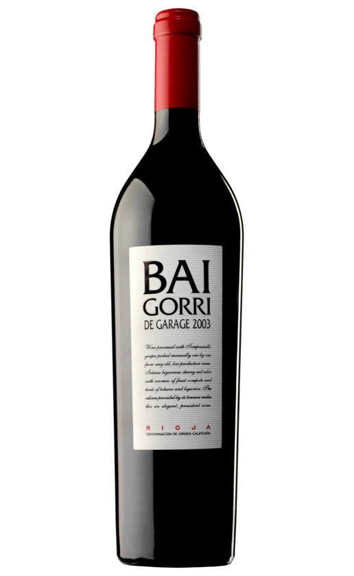 Baigorri de Garage 2003