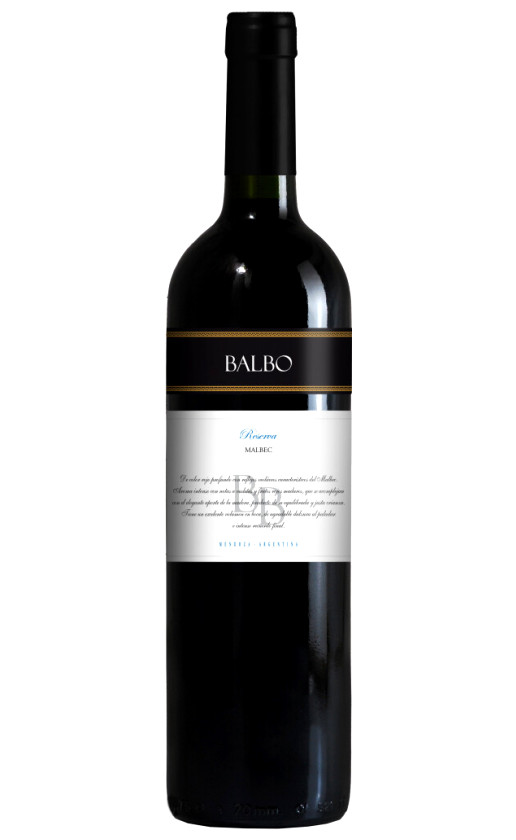 Balbo Reserva Malbec 2015