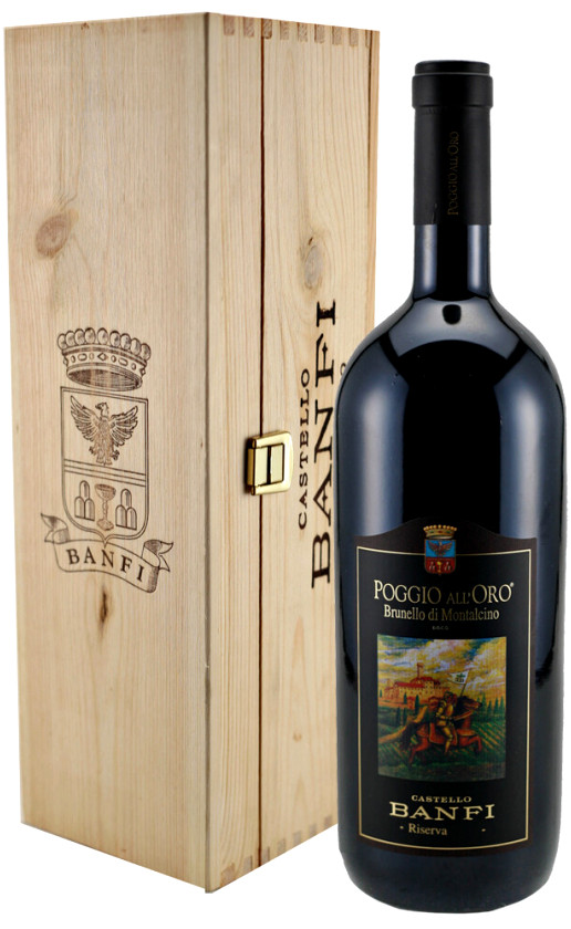 Banfi Poggio all'Oro Brunello di Montalcino Riserva 2004 wooden box