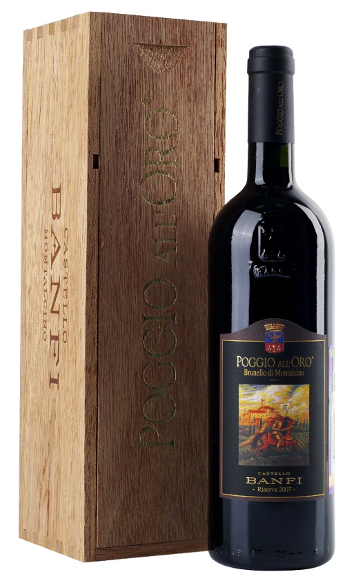 Banfi Poggio all'Oro Brunello di Montalcino Riserva 2007 gift box
