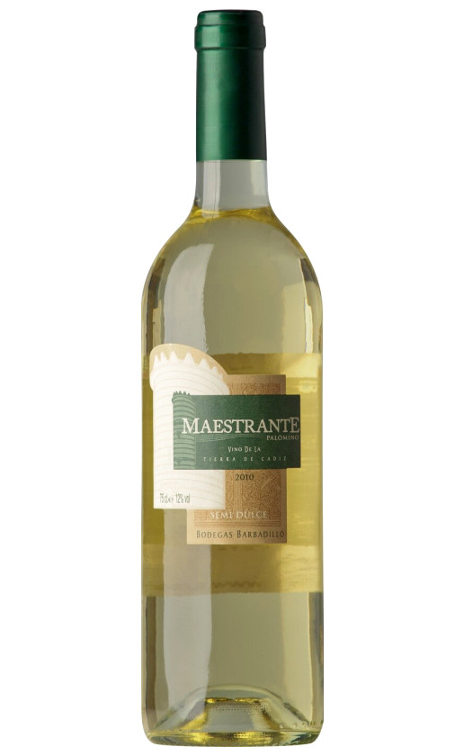 Barbadillo Maestrante Blanco Semi-Dulce 2010