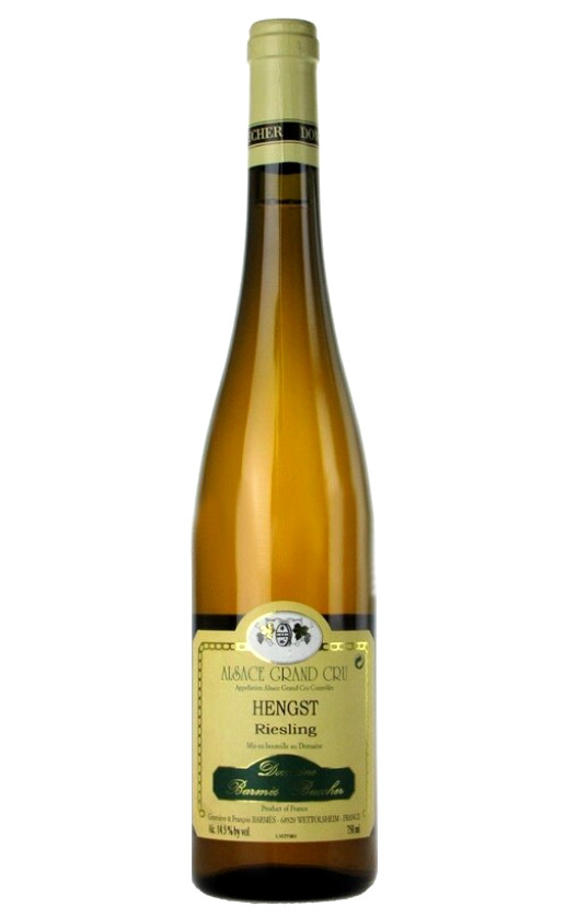 Barmes Buecher Riesling Grand Cru Hengst Alsace 2004