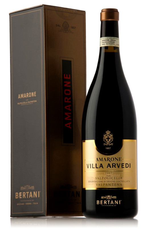 Bertani Amarone Della Valpolicella Valpantena Villa Arvedi 2007 box