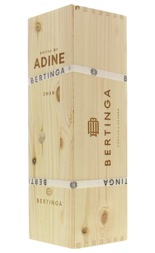 Bertinga Punta di Adine Toscana 2016 wooden box