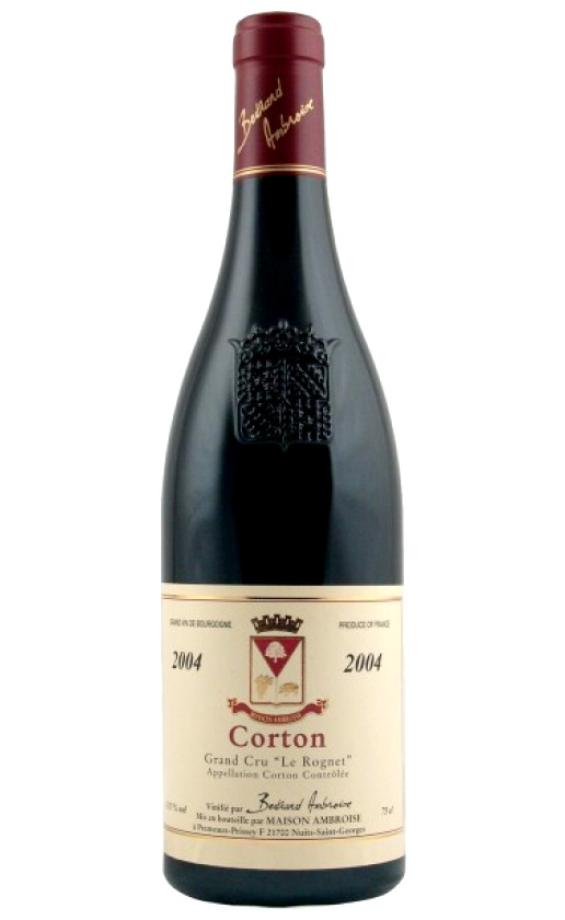 Bertrand Ambroise Corton Grand Cru Le Rognet 2004