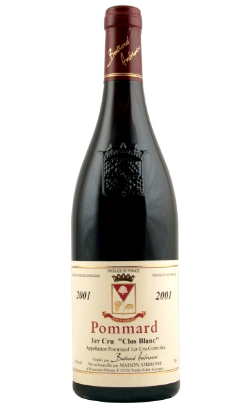 Bertrand Ambroise Pommard Premier Cru Clos Blanc 2001