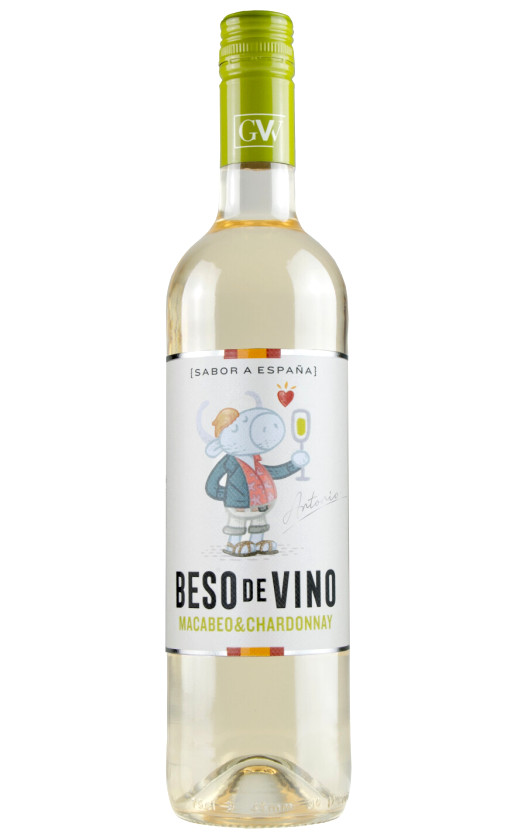 Beso de Vino Macabeo-Chardonnay Carinena