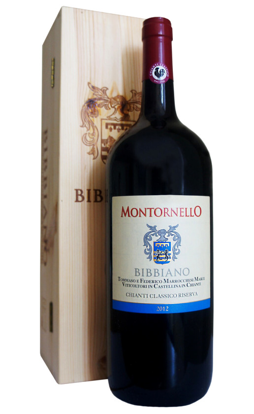 Bibbiano Montornello Chianti Classico Riserva 2012 wooden box