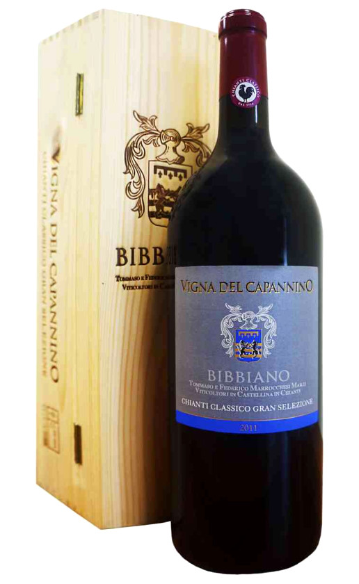 Bibbiano Vigna del Capannino Chianti Classico Gran Selezione 2016 wooden box