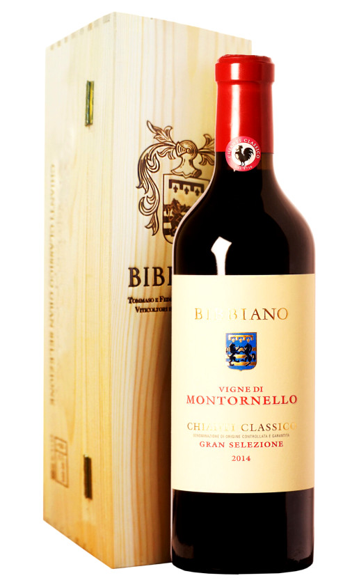 Bibbiano Vigne di Montornello Chianti Classico Gran Selezione 2014 wooden box