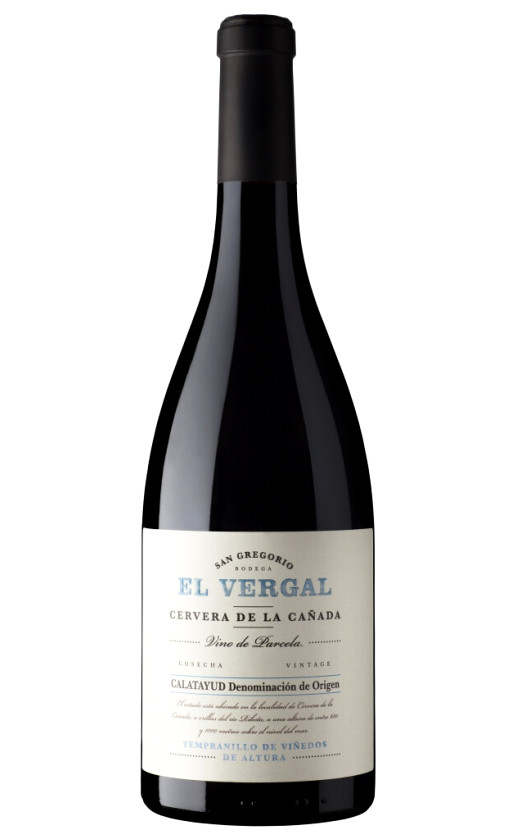 Bodega San Gregorio El Vergal Calatayud 2018