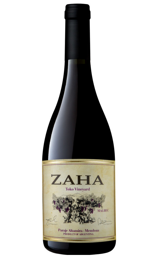 Bodega Teho Zaha Toko Vineyard Malbec 2018