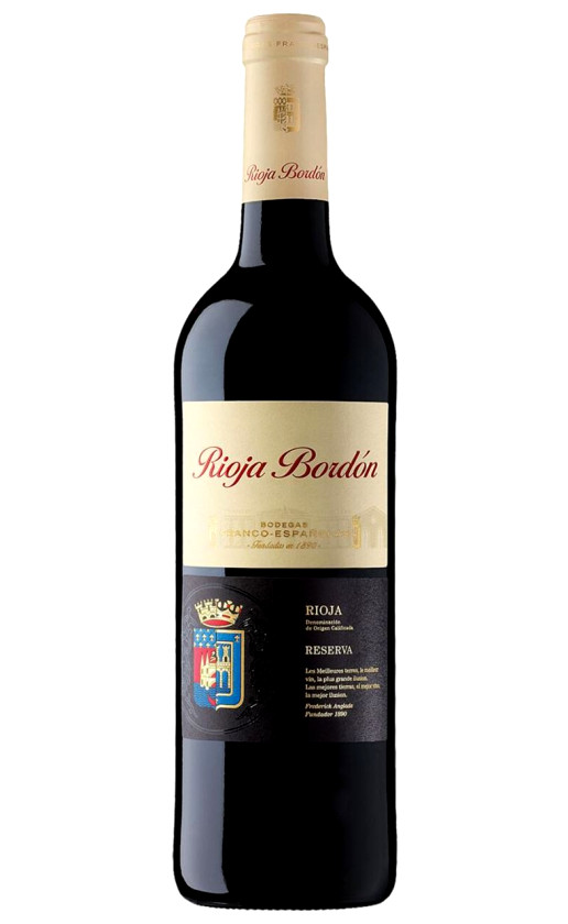 Bodegas Franco-Espanolas Bordon Reserva Rioja a 2014