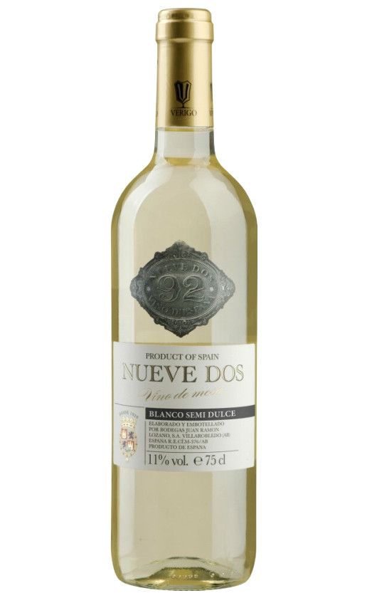 Bodegas Lozano Nueve Dos Blanco Semidulce