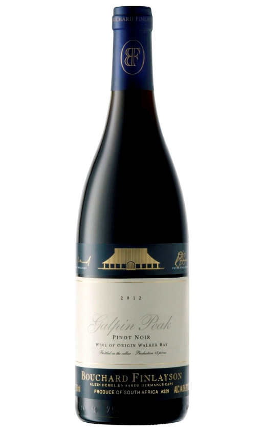 Bouchard Finlayson Galpin Peak Pinot Noir 2012