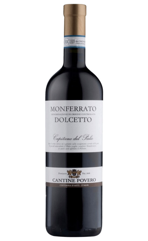 Cantine Povero Dolcetto Capitano del Palio Monferrato 2018