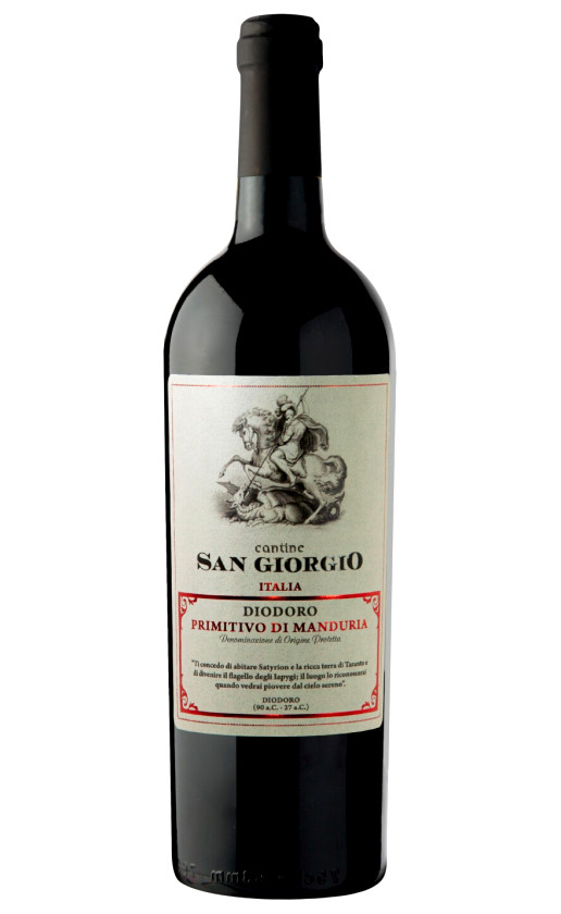 Cantine San Giorgio Diodoro Primitivo di Manduria 2020