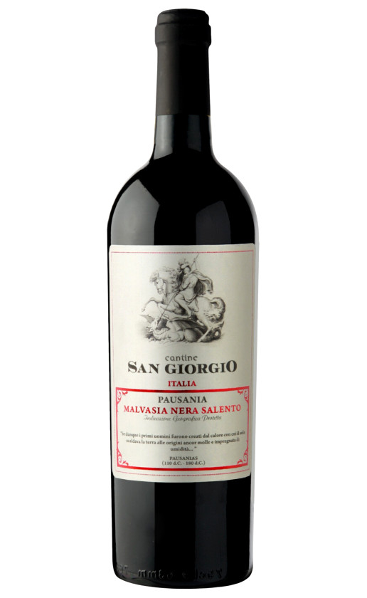Cantine San Giorgio Pausania Malvasia Nera Salento 2019