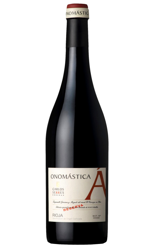Carlos Serres Onomastica Reserva Rioja