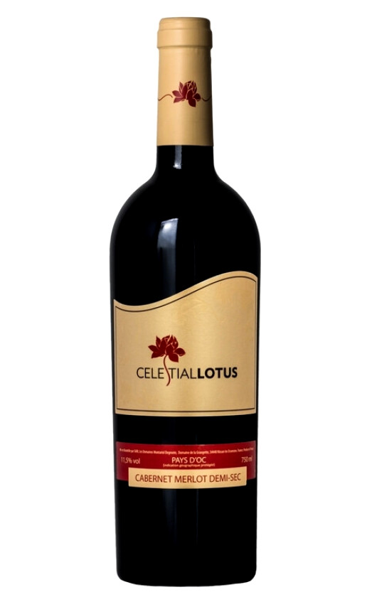 Celestial Lotus Cabernet-Merlot Demi-Doux Languedoc Pays d'Oc