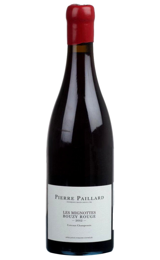 Champagne Pierre Paillard Les Mignottes Bouzy Rouge Coteaux Champenois 2012