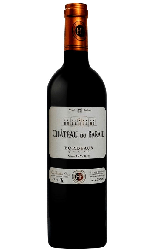 Charles Yung Fils Chateau du Barail Bordeaux Rouge 2018