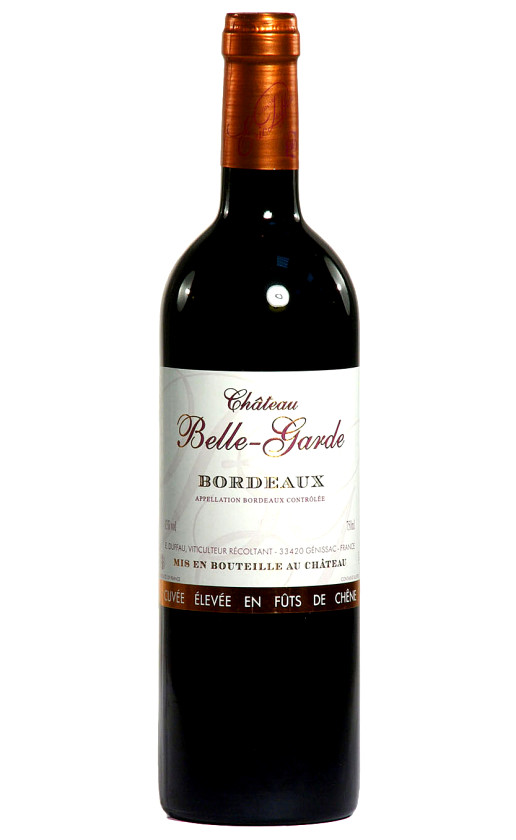 Chateau Belle-Garde Fut de Chene Bordeaux 2010