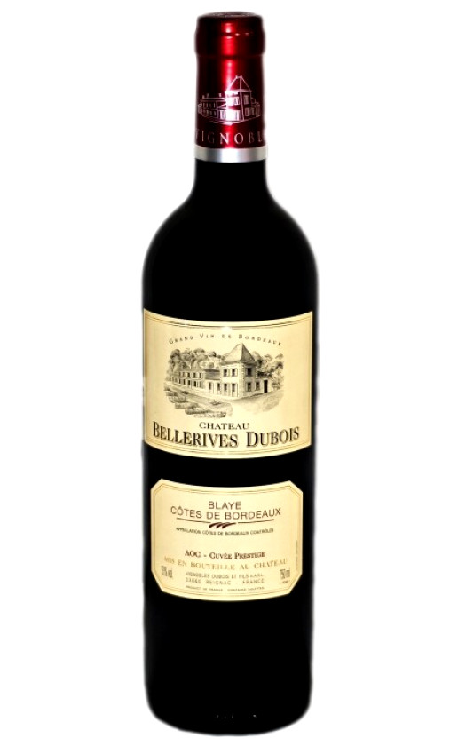Chateau Bellerives Dubois Rouge Cotes de Bordeaux 2010