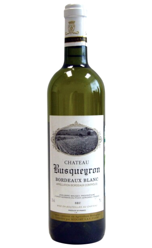 Chateau Busqueyron Blanc Bordeaux 2009