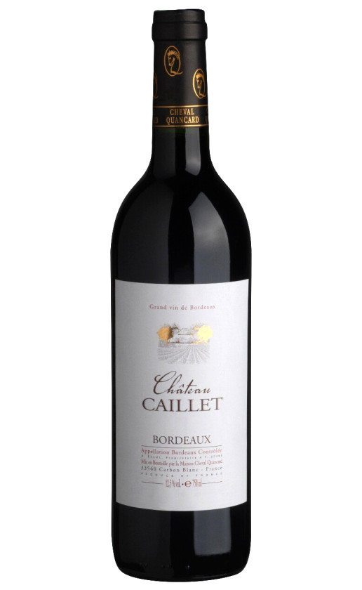 Chateau Caillet Bordeaux 2012