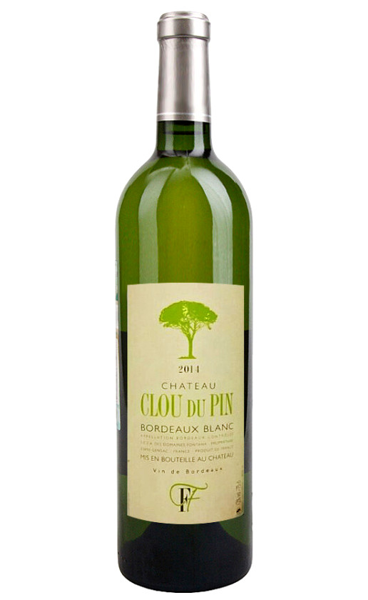 Chateau Clou du Pin Bordeaux Blanc 2014