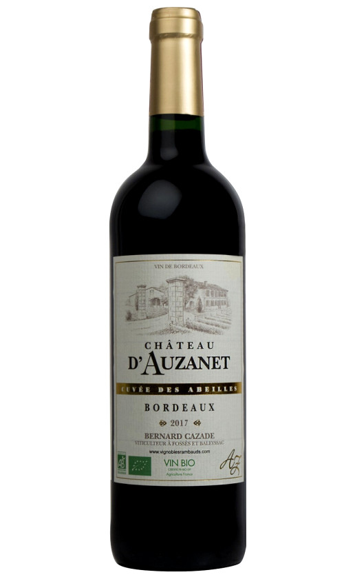 Chateau d'Auzanet Cuvee des Abeilles Bordeaux 2017