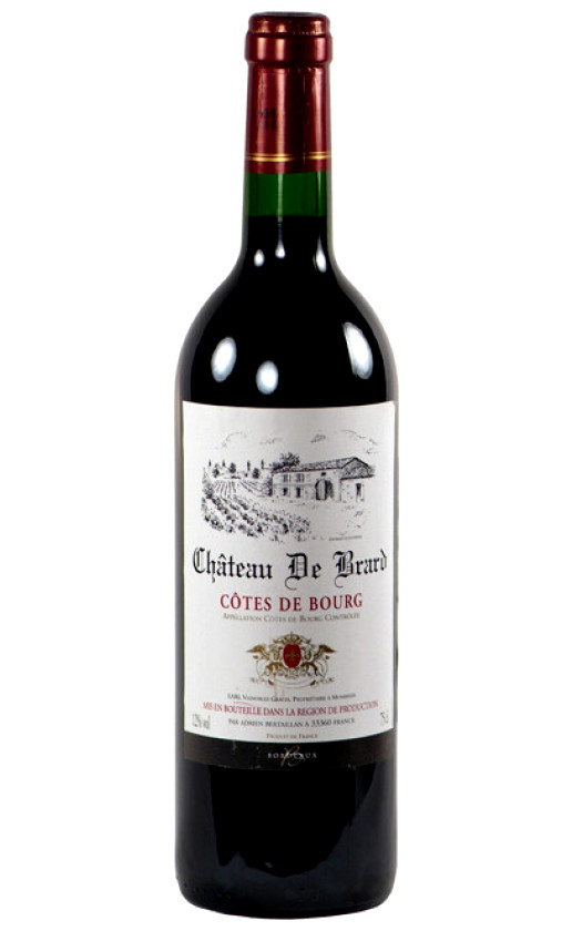 Chateau De Brard Cotes de Bourg 2008