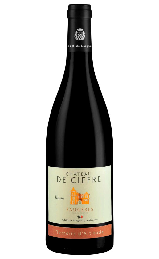 Chateau de Ciffre Terroirs d'Altitude Faugeres 2015