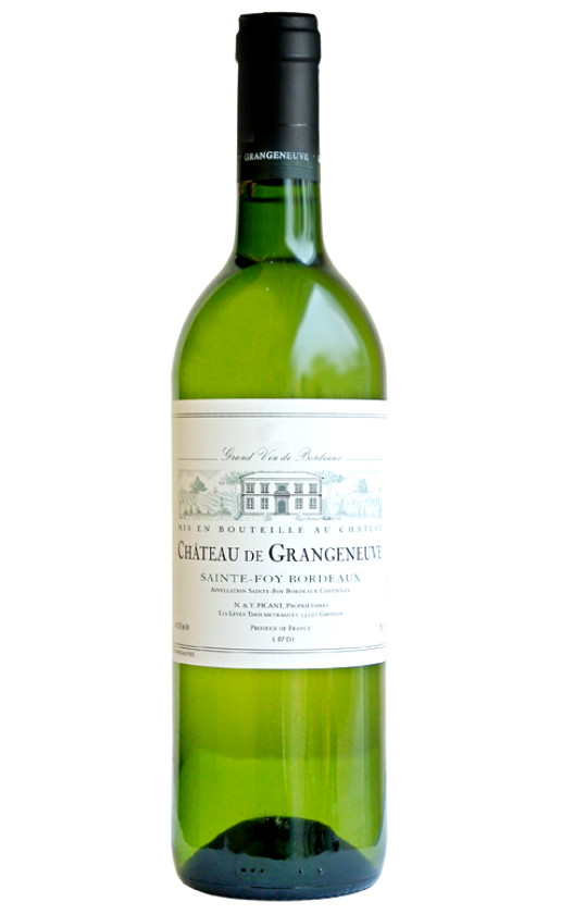 Chateau de Grangeneuve Blanc Sainte-Foy Bordeaux 2015