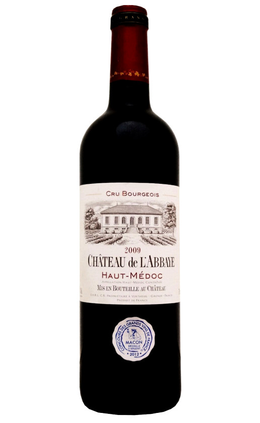 Chateau de L'Abbaye Haut-Medoc 2009