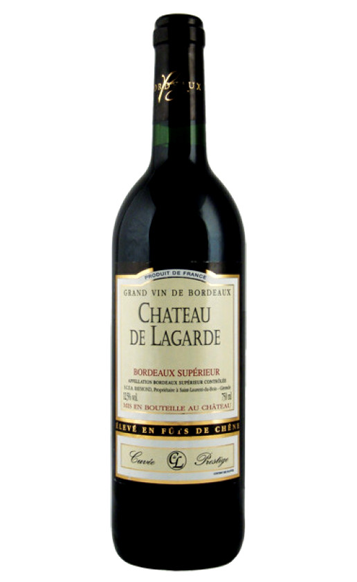 Chateau de Lagarde Cuvee Prestige Rouge Bordeaux Superieur 2006